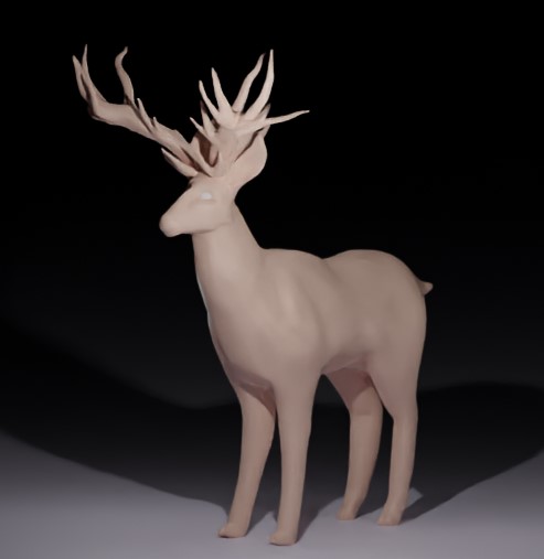 Deer sculpting preview image 1